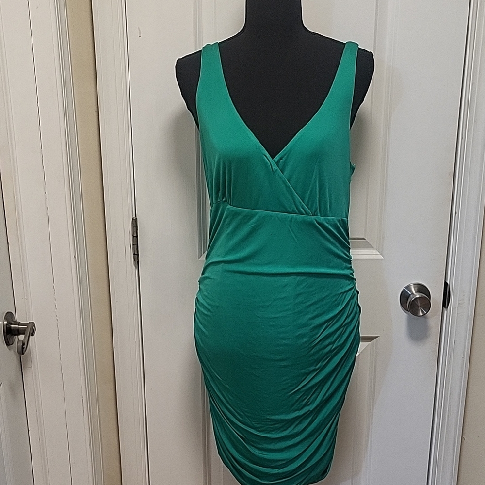 Jay Godfrey Silk Elegant Green Mini Dress